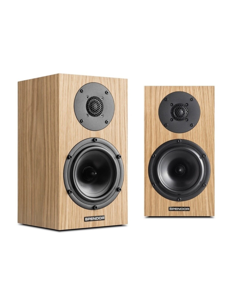 Spendor A1 bookshelf loudspeaker, natural oak