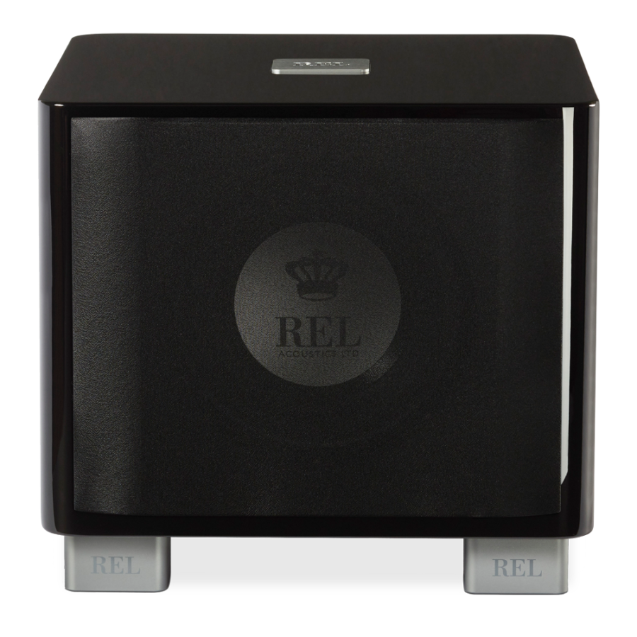 REL T/7x active subwoofer, piano white (200 mm).