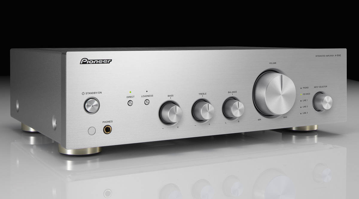 Pioneer A-10AE integrated amplifier, silver