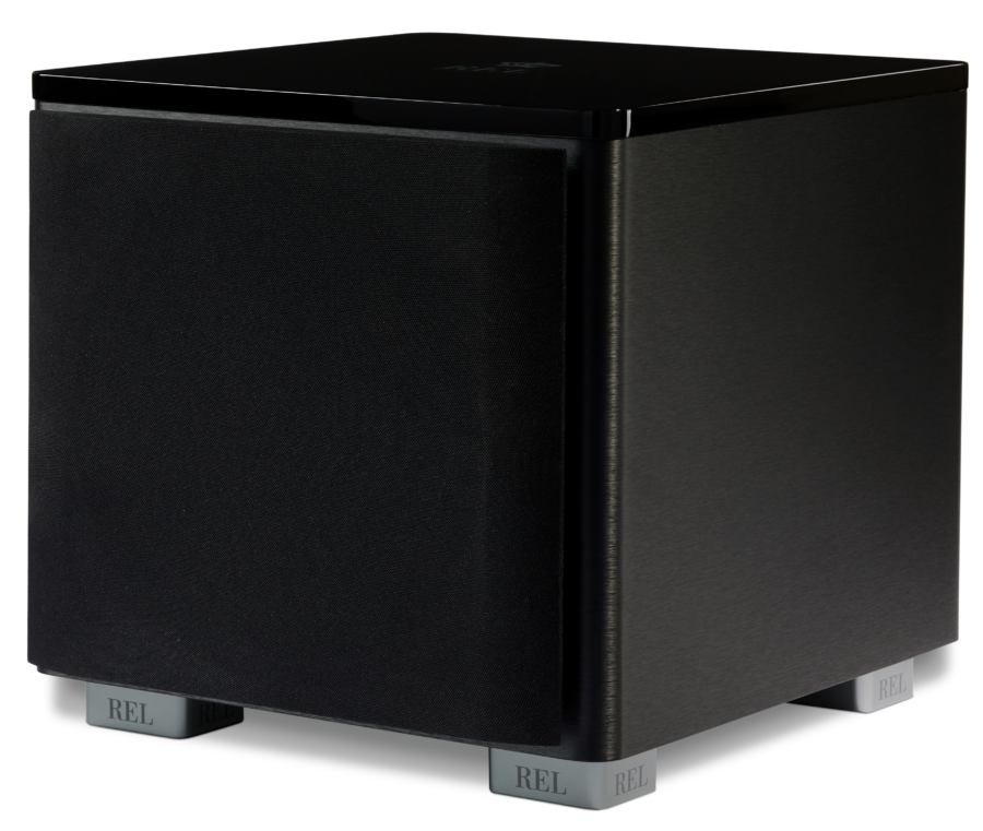 REL HT/1205 MKII active subwoofer, piano black (300 mm).