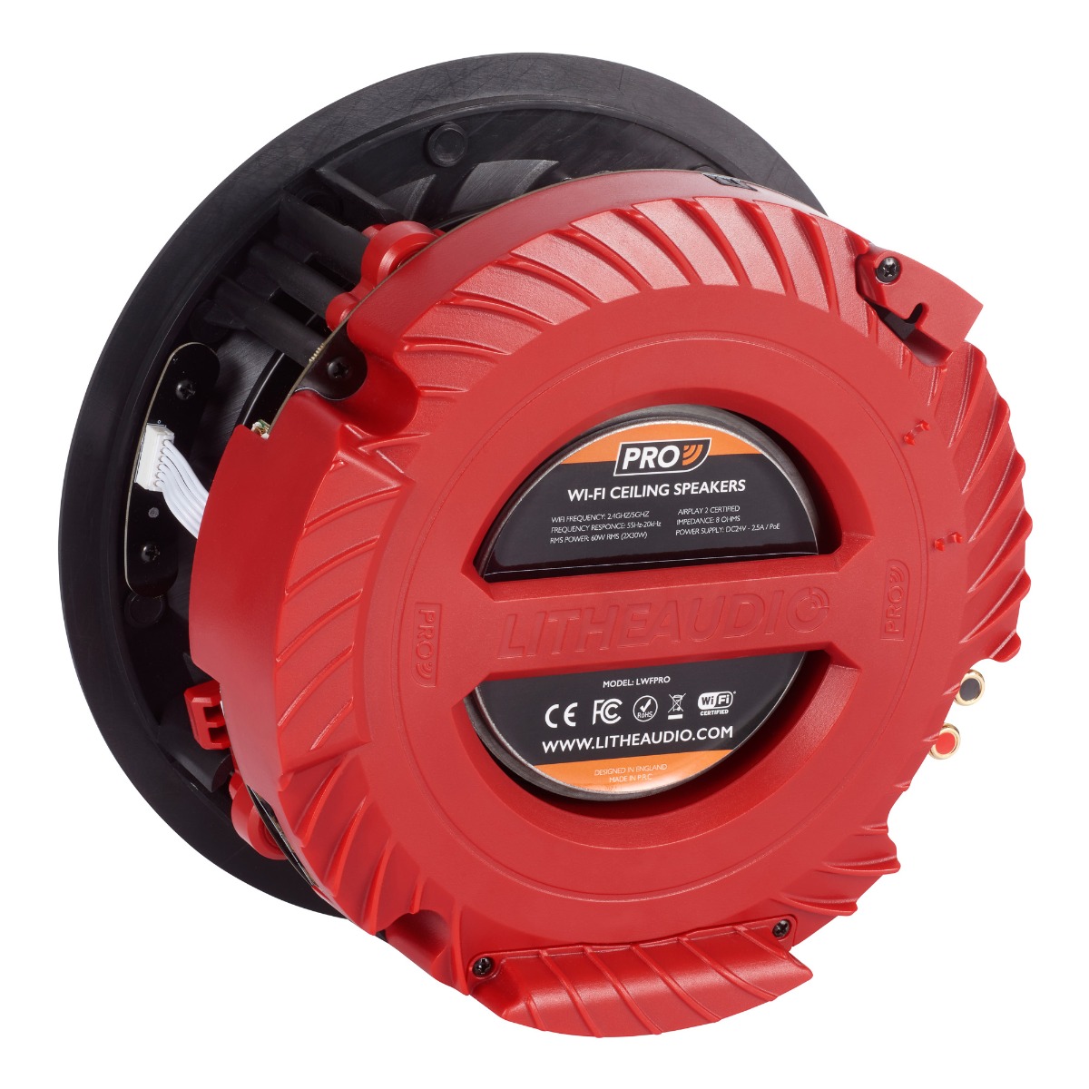 Lithe Audio Pro Series Ceiling Speaker (Pair - Active/Passive)