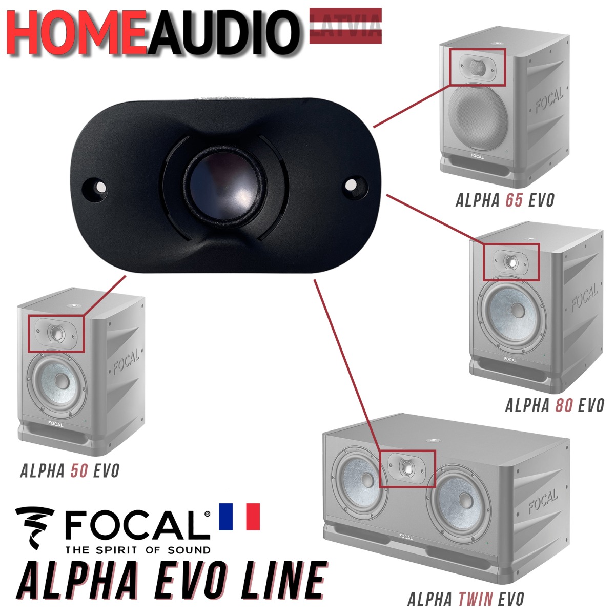  Focal tweeter for Alpha Evo line