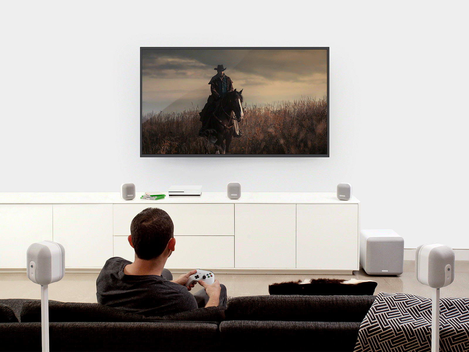 Monitor Audio MASS 5.1 Home Theater set, mist white