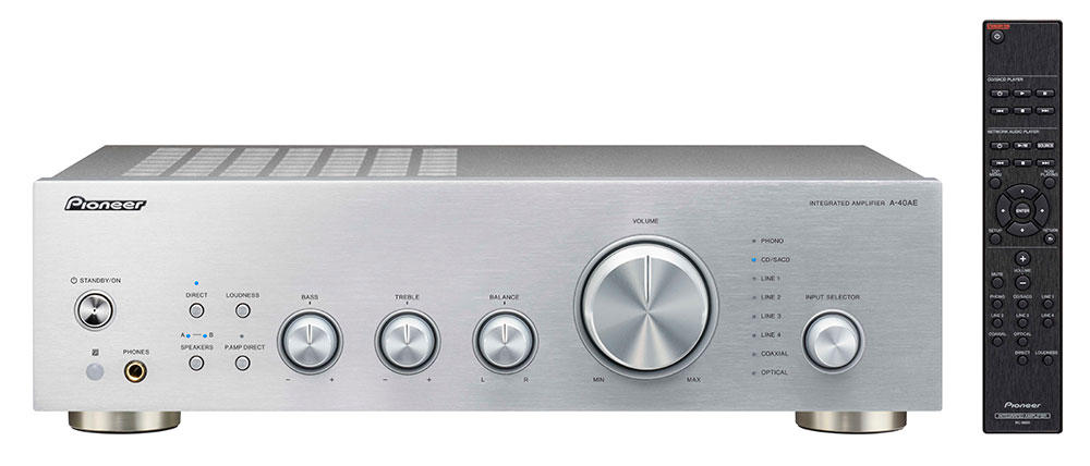 Pioneer A-40AE, silver integrated amplifier