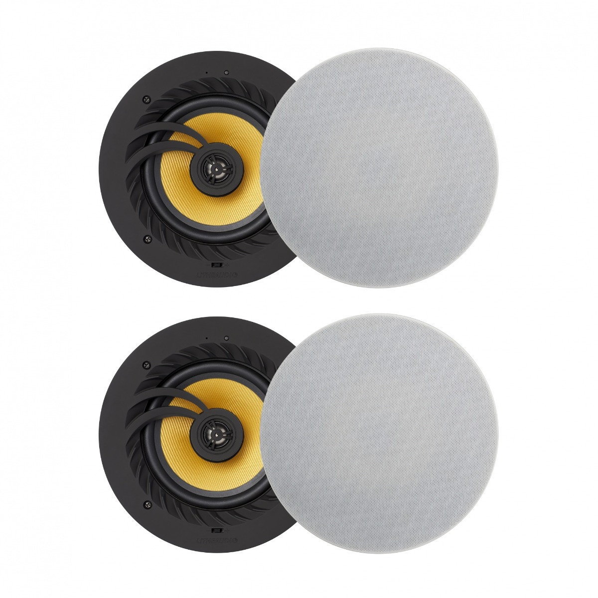 Lithe Audio Bluetooth 5 Ceiling Speakers (2 Master + 2 Passive)